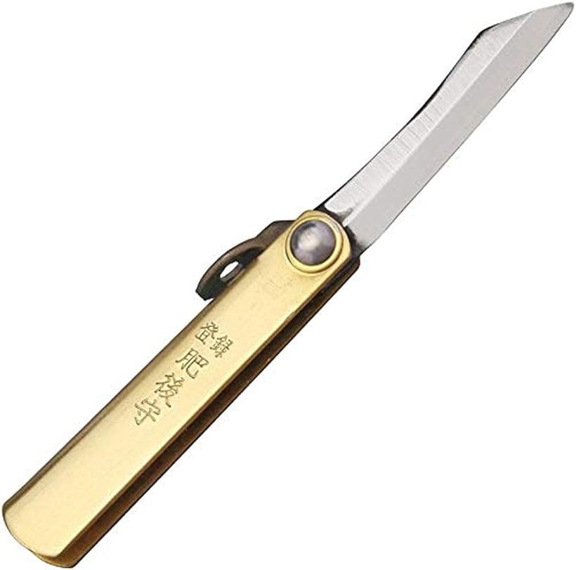 Higonokami HIGO01 BRK Sk Folder Brass